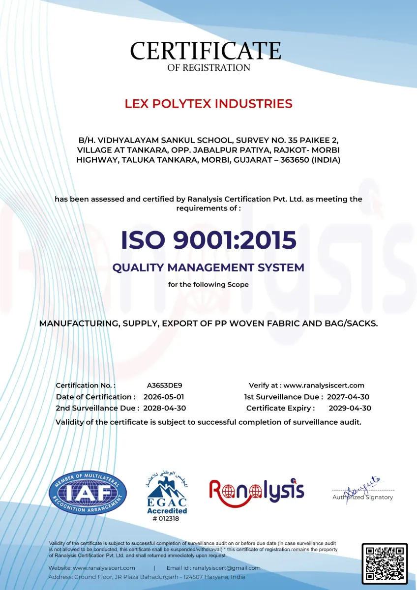 Lex Polytex Certificate 1